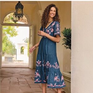 Johnny Was Alegra Poplin Dress